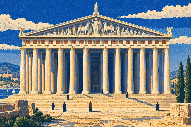 The Temple of Artemis. Burned, rebuilt, burned, quarried.