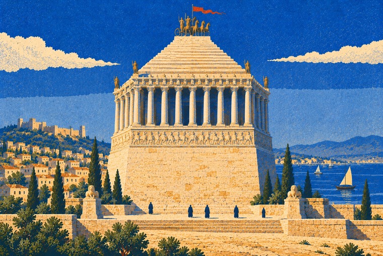 The Mausoleum. It stood sixteen centuries, then an earthquake.