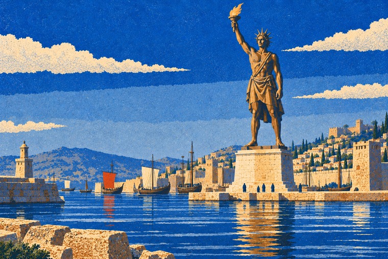The Colossus. Bronze, in the open. Sold for scrap.