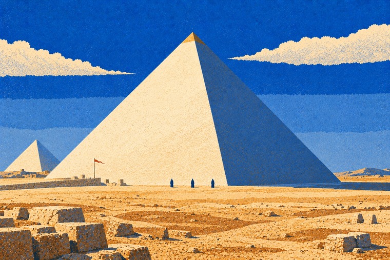 The Great Pyramid, new. Nothing in it to maintain.